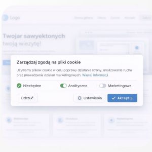 Strona zgodna z RODO – baner cookie skonfigurowany profesjonalnie